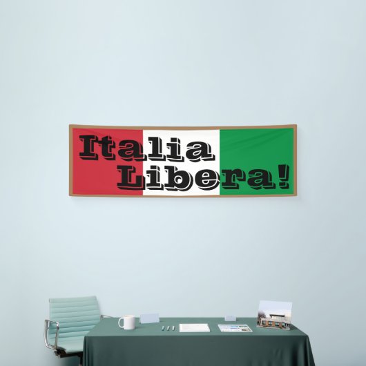Italia Libera Banner (Messeveranstaltung)