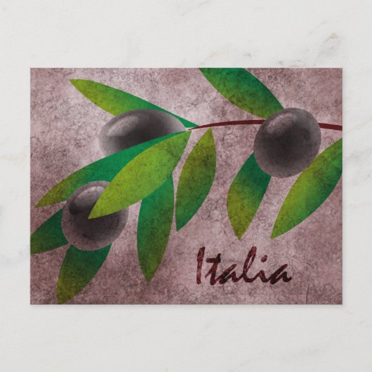 Italia Olives Postkarte (Vorderseite)