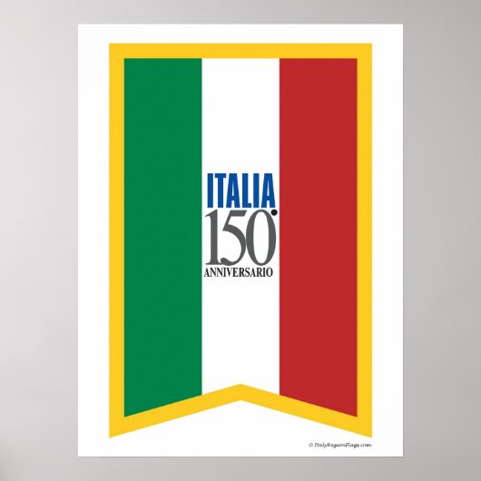 Italia-Poster zum 150-jährigen Bestehen Poster (Vorne)