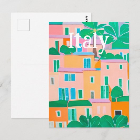 Italia Postkarte (Vorne/Hinten)