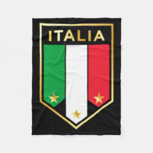 Italia Print Stolz Italienisch Italienisch Fußball Fleecedecke