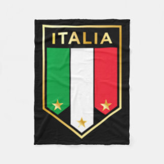 Italia Print Stolz Italienisch Italienisch Fußball Fleecedecke