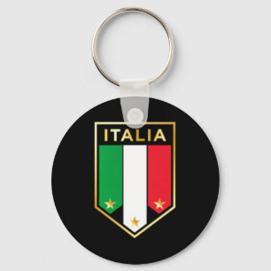 Italia Print Stolz Italienisch Italienisch Fußball Schlüsselanhänger