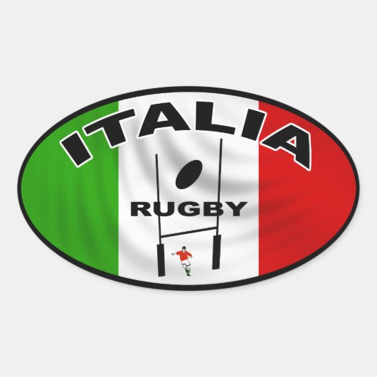 Italia Rugby Sticker (Vorderseite)
