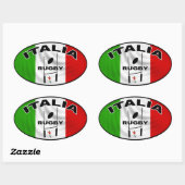 Italia Rugby Sticker (Blatt)