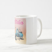 Italia Scooter Reiseplakat Kaffeetasse (VorderseiteRechts)