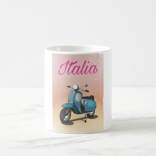 Italia Scooter Reiseplakat Kaffeetasse (Mittel)