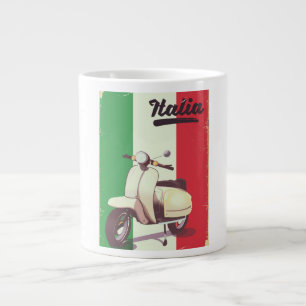 Italia Scooter Vintage Reiseplakat Jumbo-Tasse