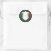 Italia Shield Soccer Fan Runder Aufkleber (Tasche)