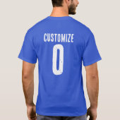 Italia Soccer Custom T - Shirt (Rückseite)