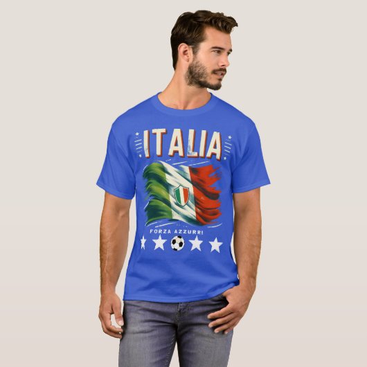 Italia Soccer Forza Azzurri T-Shirt (Vorne ganz)