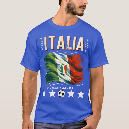 Italia Soccer Forza Azzurri T-Shirt (Vorderseite)