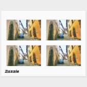 Italia Toskana Cortona. Rechteckiger Aufkleber (Blatt)