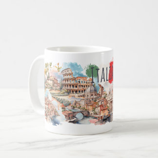 Italia Travel Mug Italian Lifestyle Gift Rome Art Kaffeetasse