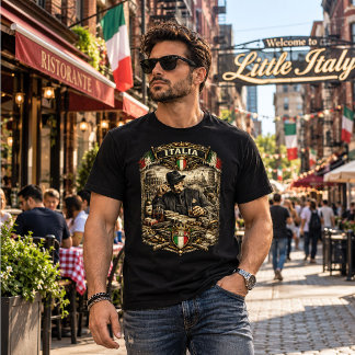 Italia Vintage Gangster T-Shirt – Italienische Maf