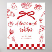 Italian Advice and wishes Thats Amore bridal Poster (Vorne)