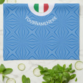 Italian Angel Hanukkah Flag Personalized  Geschirrtuch (Gefaltet)