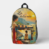 Italian Art Romantic Feminine Bedruckter Rucksack (Vorderseite)