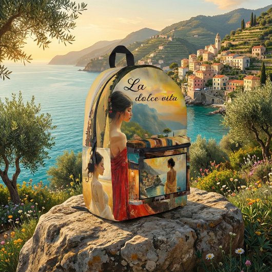 Italian Art Romantic Feminine Bedruckter Rucksack