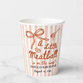 Italian Baby Shower Theme Pappbecher (Rückseite)