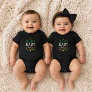 Italian Baby Wir weinen, aber wir meinen es ernst Strampler