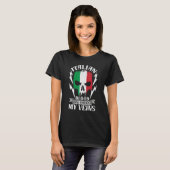 Italian Blood Runs Through My Veins Country Italy T-Shirt (Vorne ganz)