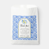 Italian Blue Tiles, Ciao Baby, Lemons square Geschenktütchen (Vorderseite)