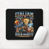 Italian Brain Rot Italian Brainrot Funny Memes Boy Mousepad (Mit Mouse)