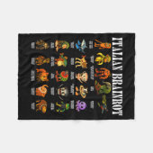 Italian Brain Rot Italian Brainrot Funny Memes  Fleecedecke (Vorderseite (Horizontal))