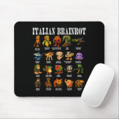 Italian Brain Rot Italian Brainrot Funny Memes  Mousepad (Mit Mouse)
