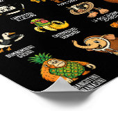 Italian Brainrot Ballerina Ino Character Meme Mix Poster (Ecke)