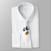 Italian Brainrot Chaos Pizza Meme | Surreal Krawatte (Gebunden)