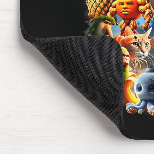 Italian Brainrot Characters Funny Meme Pular Trend Mousepad (Ecke)