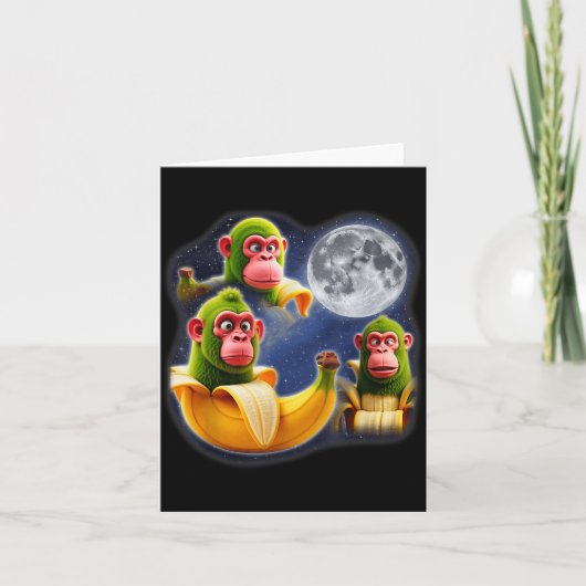 Italian Brainrot Chimpanzini Bananini 3 Moon Weird Karte (Vorderseite)