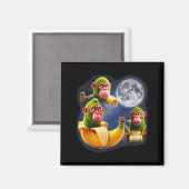 Italian Brainrot Chimpanzini Bananini 3 Moon Weird Magnet (Vorderseite/Rückseite)