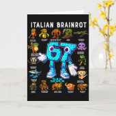 Italian Brainrot Funny 67 Meme Birthday Decoration Karte (Gelbe Blume)