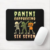 Italian Brainrot Halloween Panini Cappuccino Six S Mousepad (Mit Mouse)
