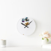 Italian Brainrot Spaghetti Glitch | Viral Runde Wanduhr (Zuhause)