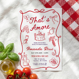 Italian Bridal Shower Invitation, That's Amore  Einladung