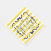 Italian Bridal Shower Napkins Lemon Theme La Dolce Serviette (Ecke)