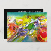 ITALIAN CARNIVAL Masquerade Dance and Music Einladungspostkarte (Vorne/Hinten)