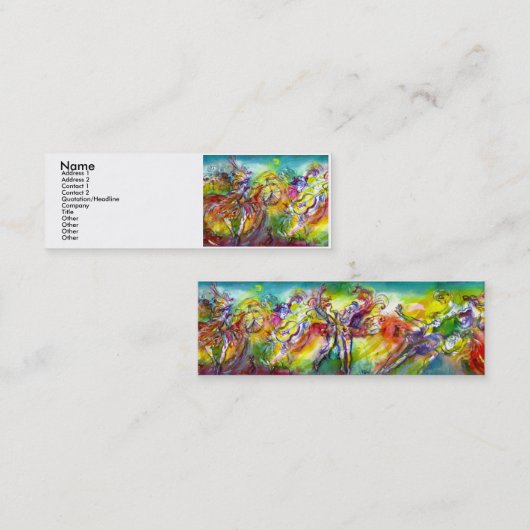 ITALIAN CARNIVAL / Tanz, Musik, Theater, Künstler Mini Visitenkarte (Vorne/Hinten)