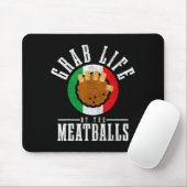 Italian Chef Grab Life By The Meat Funny Italy Ita Mousepad (Mit Mouse)
