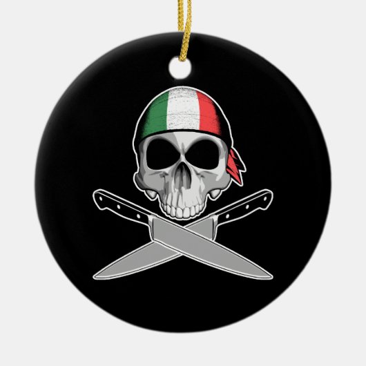 Italian Chef Keramik Ornament (Vorne)