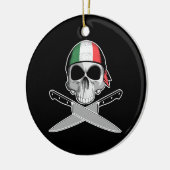 Italian Chef Keramik Ornament (Links)