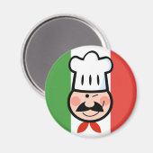 Italian Chef Magnet (Vorderseite/Rückseite)