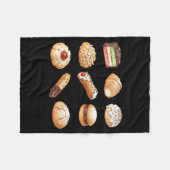 Italian Christmas Cookie Xmas Holiday Men Women Ki Fleecedecke (Vorderseite (Horizontal))