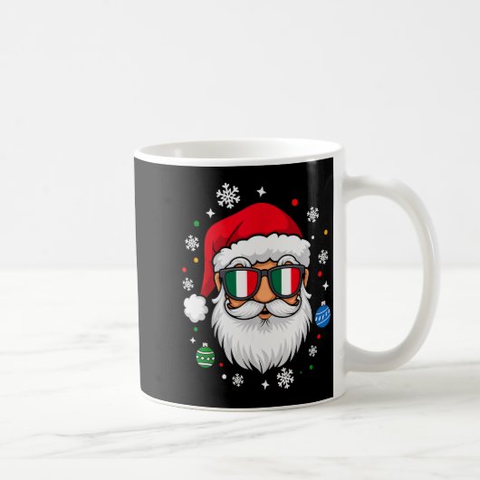 Italian Christmas Pajama Funny Italian Matching Fa Kaffeetasse (Rechts)