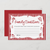 Italian Ciao Bambino Family Traditions Baby Shower Begleitkarte (Vorne/Hinten)