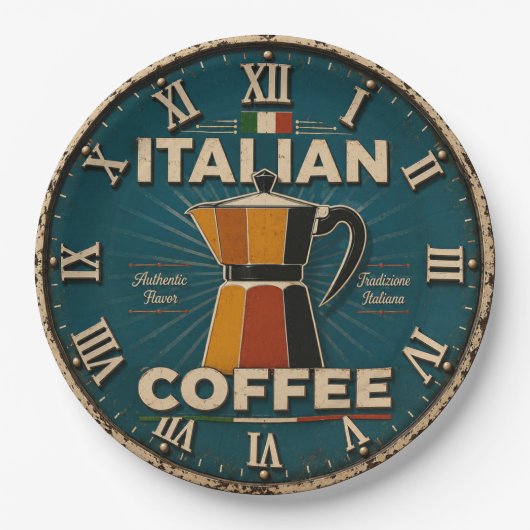 Italian Coffee  Pappteller (Vorderseite)